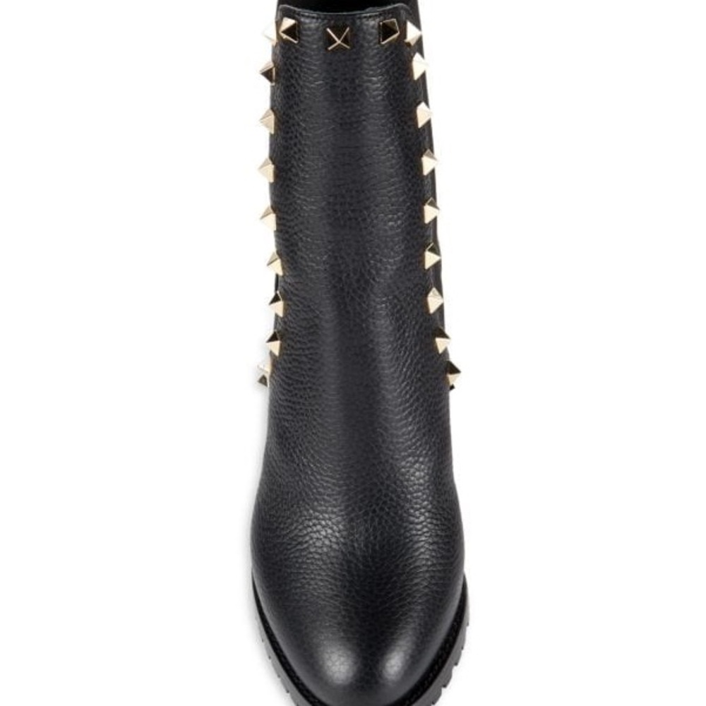 SOLD Brand New Valentino Black and Gold studs womens boots Size US 7 - Picture 6 of 10